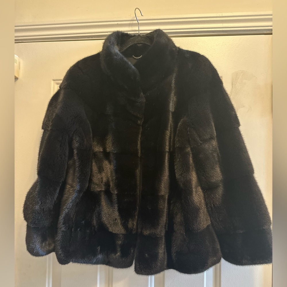 Beautiful Black Velvet Mink Jacket